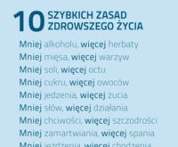 ZOBACZ 10 zasad zdrowszego życia!