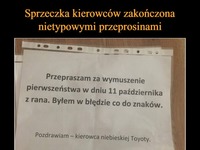 Sprzeczka kierowców zakończona nietypowymi przeprosinami...