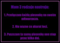 Trzy rodzaje nastroju