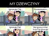 Ignoruje Cię ;D