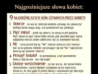 Najgroźniejsze słowa kobiet...