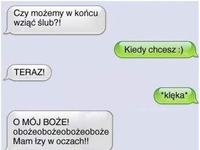 Chciała wziąć ślub przez SMS'a... Zobacz co jej napisał, haha