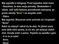 Mąż był taki troskliwy, ale zapomniał o czymś poinformować żonę ;D