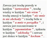 Zawsze jest trochę prawdy...