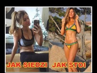 Tak wygląda porównanie BRZUCHA gwiazdy FITNESSU gdy siedzi vs stoi! WOW