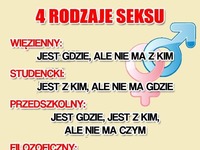 CZTERY różne rodzaje SEKSU! Co wy na to? :P