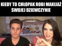 Kiedy to chłopak robi makijaż swojej dziewczynie - zobacz zdjęcia, haha