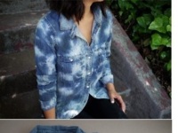 DIY - jeansowa koszula z plamami ;)