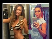Dziewczyna umieściła na Instagramie zdjęcie przed i po obiedzie. Wszyscy myśleli, że zaszła w ciążę.