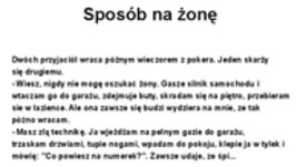 Ekstra sposób na żonę, haha! :D