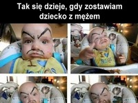 Zostawiła dziecko ze swoim mężem, zobacz co z tego wyszło, hahaha!