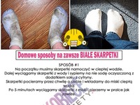 Domowe sposoby na zawsze białe skarpetki...