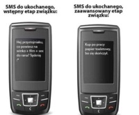 SMS do ukochanego na początku związku vs. zaawansowany etap związku