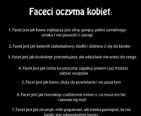 Faceci oczyma kobiet w kilku punktach, najlepszy numer 4, haha