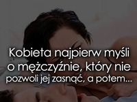 Kobieta najpierw myśli o mężczyźnie