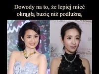 Dowody na to, że lepiej mieć okrągłą buzię niż podłużną xD