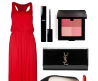 Elegancka czerwona sukienka ;)