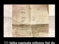 11 - latka napisała miłosny list do kolegi. Takiej odpowiedzi się nie spodziewała!!!