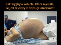 Tak wygląda kobieta, która myślała, że jest w ciąży z dziesięcioraczkami...