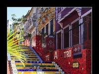 Kolorowe schody w Rio de Janeiro - jedne z najbardziej rozpoznawalnych miejsc w Brazylii!