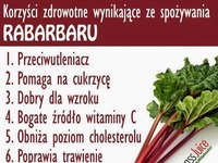 Korzyści zdrowotne wynikające ze spożywania RABARBARU