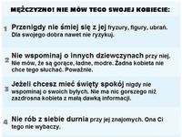 Nigdy nie mów tego kobiecie!