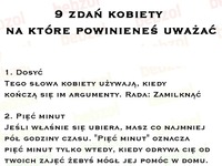 9 zdań kobiety na które powinieneś uważać... ;-)