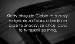 Kiedy piszę do Ciebie