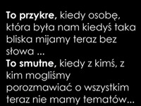 To przykre