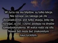 W życiu nie ma błędów