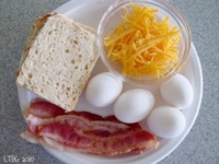 Zapiekany ser, bekon i jajko w chlebie! Super śniadanie, pycha!