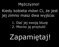 Mężczyzno zapamiętaj