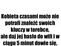 Daj jej tylko hasło do wifi