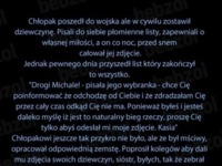 Chłopak poszedł do wojska, ale w cywilu zostawił dziewczynę... zobacz jakie listy do siebie pisali ;)