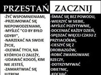 Przestań i zacznij!