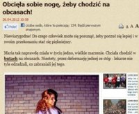 Obcięła sobie nogę, aby chodzić na obcasach, ZOBACZ ZDJĘCIA, masakra! :/