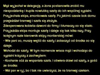 Kawał dnia: Mąż wyjechał w delegację, a żona postanowiła zrobić mu niespodziankę... :D