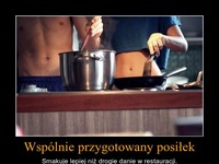 Wspólnie przygotowany posiłek.