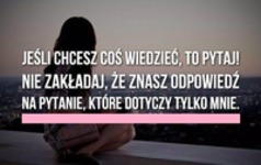 Jeśli chcesz coś wiedzieć...