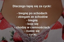 Dlaczego dziewczyna łapie się za cycki... Oto powody, haha :D