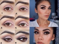 Piękny i prosty make up w kolorach koralu