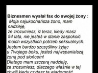 Biznesmen wysłał FAX do swojej ŻONY! Zobacz, że zrozumienie w związku to PODSTAWA!