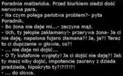 Przychodzi para do poradni małżeńskiej. Zobacz z czym maja problem