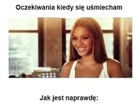 Mój uśmiech oczekiwania vs rzeczywistość