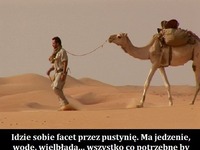 Idzie sobie facet przez pustynię i zachciało mu się seksu... Ale zakończenie! ;)