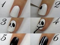 Manicure na Halloween