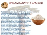 Sproszkowany baobab i jego wspaniałe właściwości...
