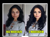 Tak wygląda modelka od Donatana z makijażem i bez makijażu...