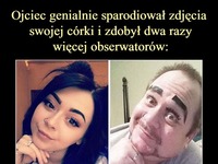 Ojciec GENIALNIE sparodiował zdjęcia swojej córki i zdobył dwa razy więcej obserwatorów!