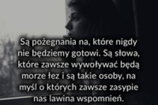 Są pożegnania, są słowa.....